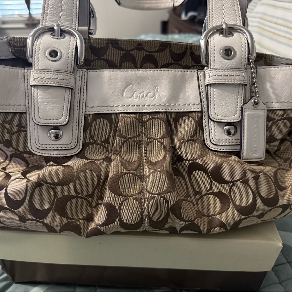 Coach SoHo Signature Pleated Tote